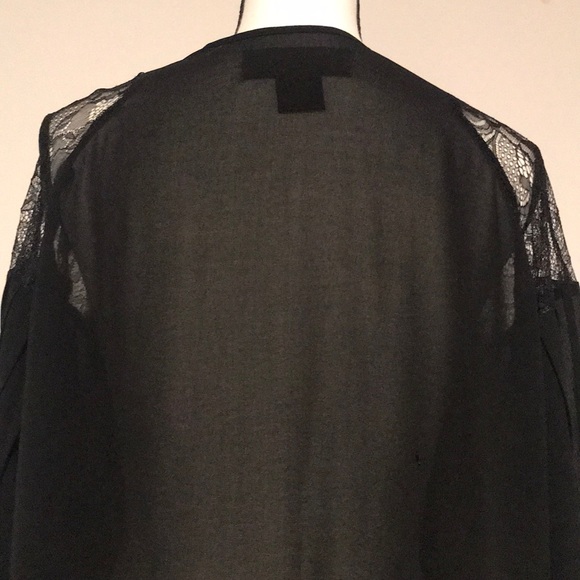 Kardashian Kollection Lace Shoulder Blouse - Picture 6 of 7